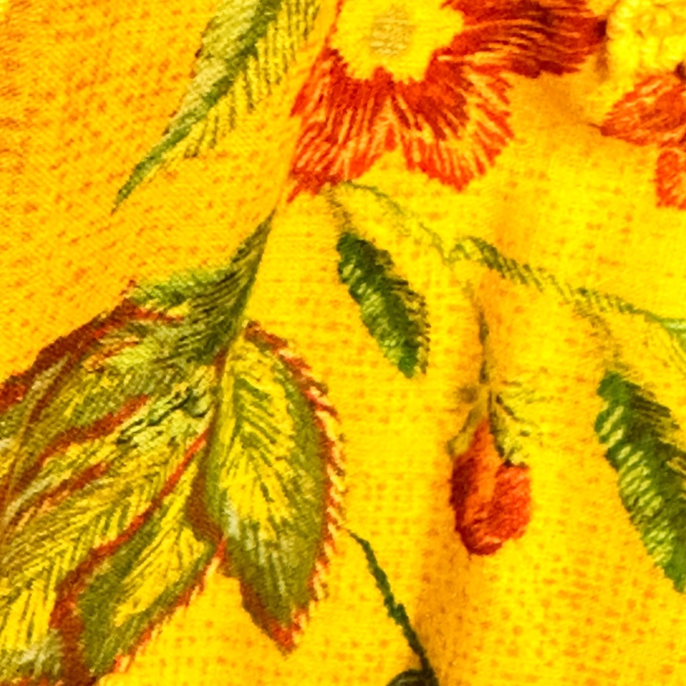 FARM Rio Yellow Floral Midi Dress with Pink & Green Embroidery - Picture 6 of 8